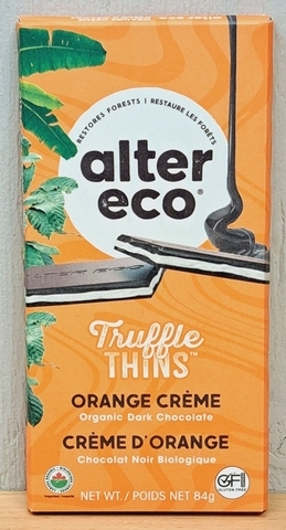 Alter Eco Truffle Thins - Orange Creme